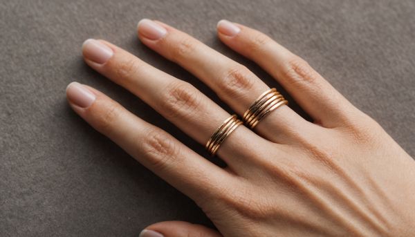 Les bagues minimalistes s entassent pour un style branché