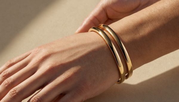 Sublimer son poignet avec un bracelet jonc en plaqué or